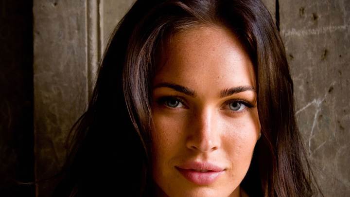 Megan Fox Smiling Pink Lips Face Closeup